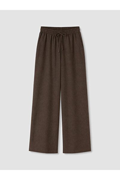 LC Waikiki Lcwaikiki petitebeli elastic waist linen blend women's pants