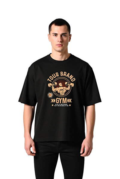 PayBuy Ανδρικό μπλουζάκι με στάμπα Bodybuilding Oversize, μάρκα Tour, για προ...