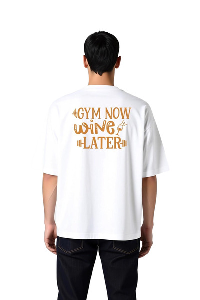 PayBuy After Sports, Enjoy Wine Printed Men's Oversize T-Shirt