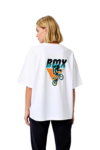 PayBuy Tricou oversize pentru femei cu imprimeu cu design retro BMX Bike