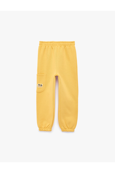 Koton Pantaloni de trening jogger cu talie elastică și detaliu buzunar tip șa...