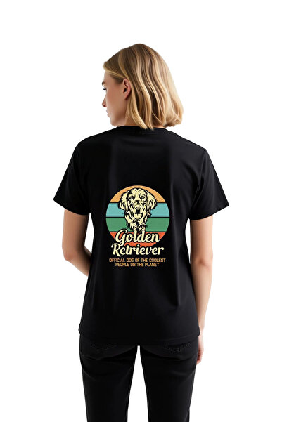 PayBuy Γυναικείο vintage μπλουζάκι Golden Retriever με στάμπα, άνετη εφαρμογή...