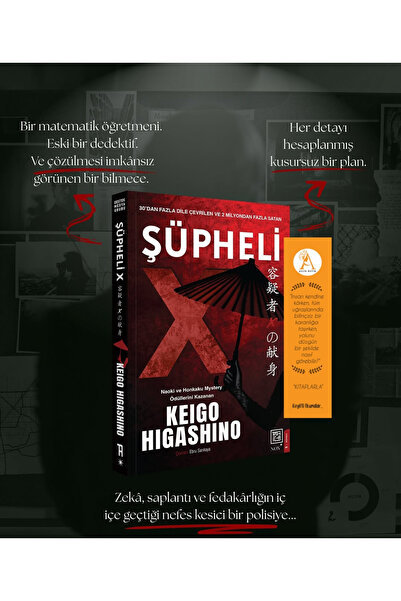 NOX Keigo Higashino Şüpheli X AYRAÇ HEDİYELİ