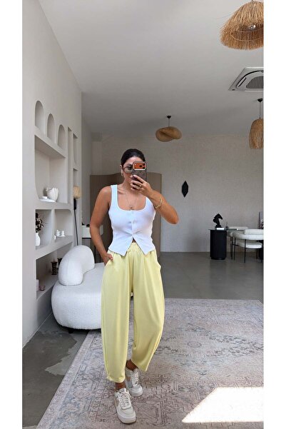 Buket Teke Yellow Tasseled Baggy Tracksuit