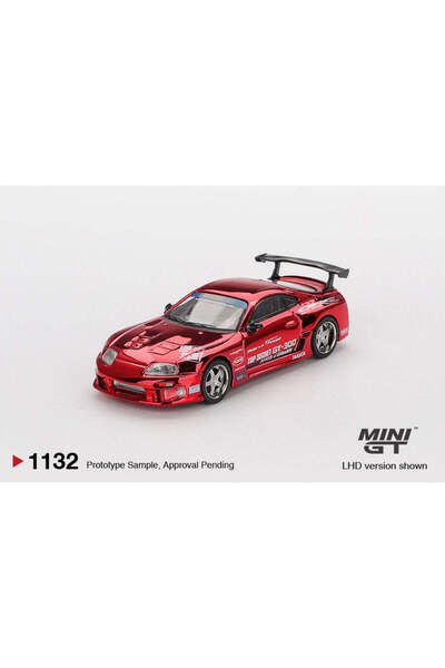 mini gt Модел автомобил Toyota Supra (A80) Top Secret GT-300 Top Secret Черве...
