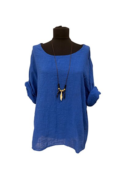 PHUTİ COLLECTION Italian Cotton Blouse with Collar