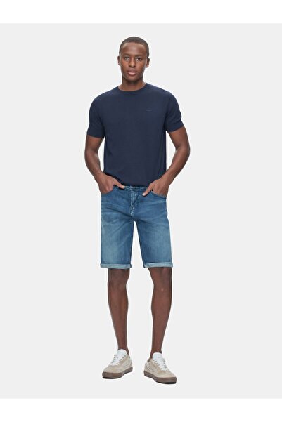 Ltb Lance Z srednje visine, ravne nogavice, indigo jeans bermuda