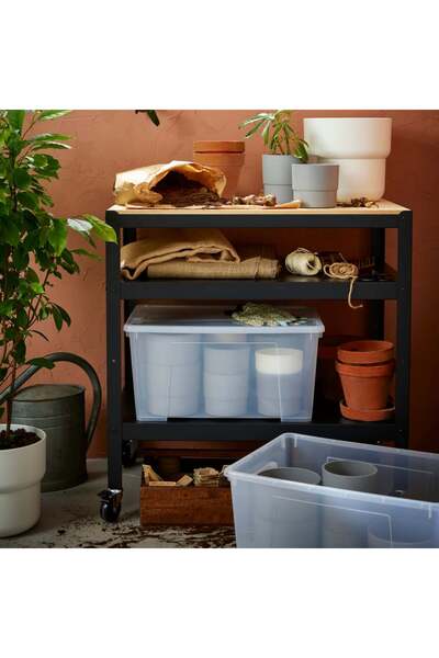 Generic Brand SAMLA Box with lid, transparent, 57x39x28 cm/45 l