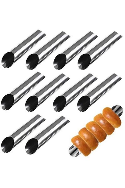 STARSTAR Canori Roll Baking Set, 10 pieces, stainless steel, silver.