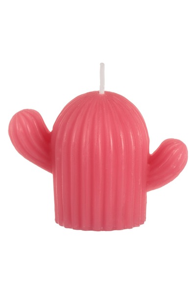 OEM Lumânare Mini Cactus Roz 3.5x5cm - Decorațiune din Ceară de Parafină