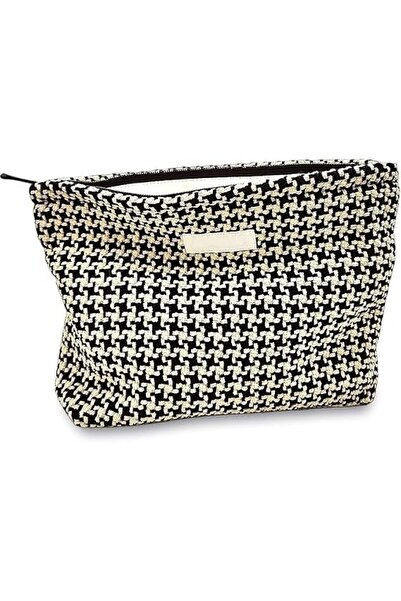 SYOSI Cosmetic Pouch, Large Capacity Canvas Makeup Bag With Zipper for Women ...
