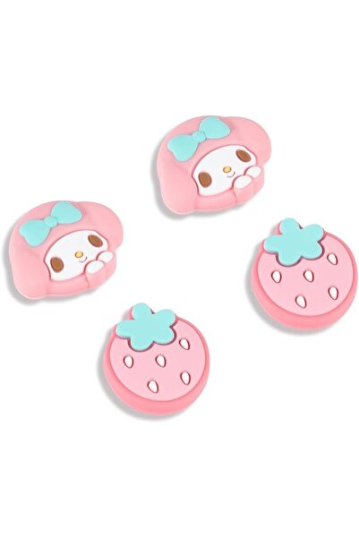 GENERAL Kuitmor 4PCS Switch Game Console Thumb Grip Caps,Soft Silicone Joysti...