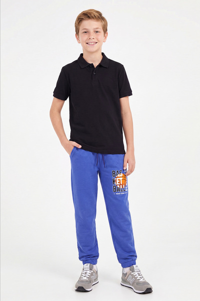 FYK KİDS Boy's Double Pocket Printed Jogger Sweatpants