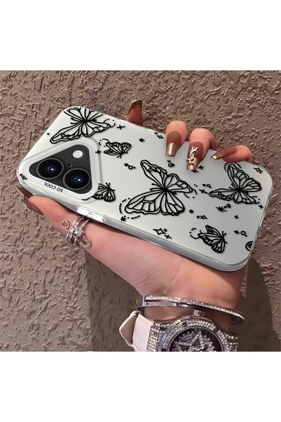 CHICASELUX iPhone 16 Compatible Elegant Night Style Butterfly Case, Durable P...