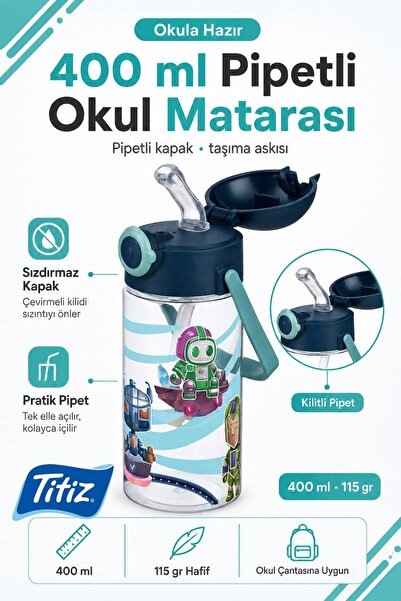 Titiz Çocuk Okul Su Matarası 400 ml