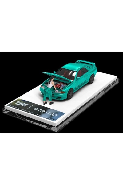 Genel Markalar TPC NISSAN Skyline GT-R (R32) - Full Carbon + Figure - Green