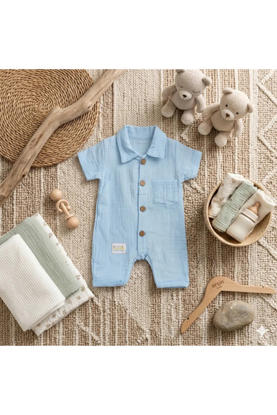 ERSİN BEBE Erkek Bebek Müslin Tulum