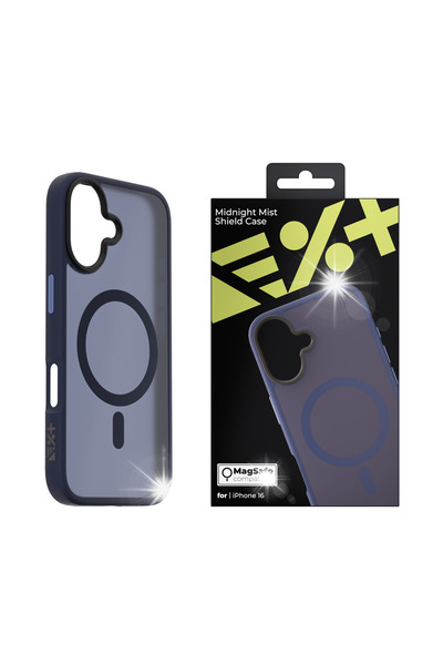 NEXT ONE Husă Mist Shield MagSafe pentru iPhone 16, albastru miez de noapte