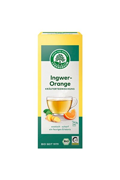 Lebensbaum Ceai de ghimbir cu portocale 20 plicuri bio, 40g