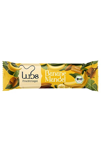CLUBSQUARE Baton energetic cu banană și migdale, organic, fără gluten, 40g