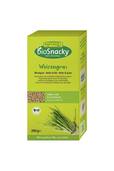 BioSnacky Rapunzel Seminte de iarba de grau pentru germinat,