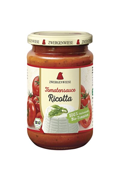 Zwergenwiese Sos de roșii cu ricotta, bio, fără gluten, 340ml
