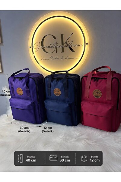 GK LUXURY & FASHION Women's Backpack Small Size Daily Use Multi-Compartment Z...