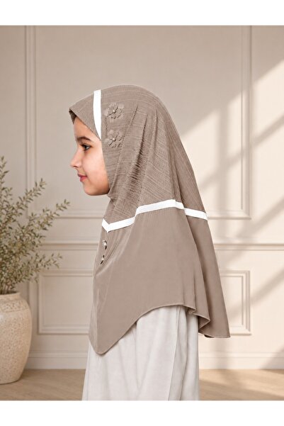 Linda Hijab Girls Kids Hijab Olive Green | Rayon & Cadenza Modest Islamic Hea...