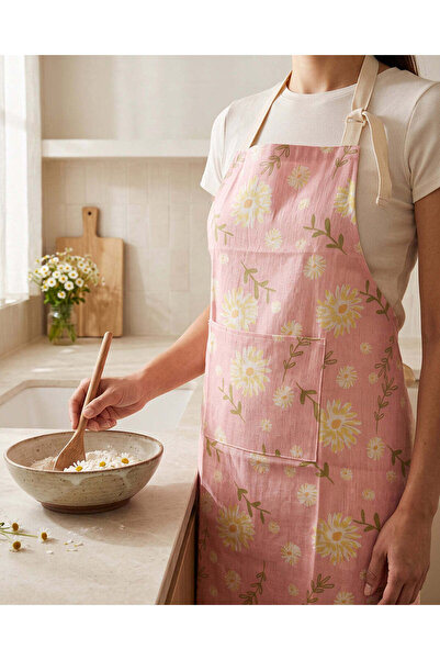 REDTAG Pink Floral Printed Apron