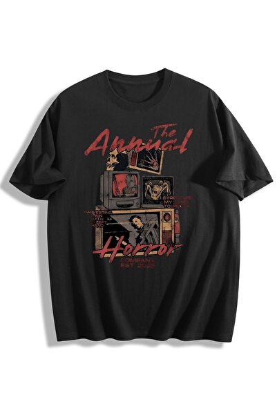Generic Brand The Annual Horror Retro TV Collage,everyday essential,back to s...