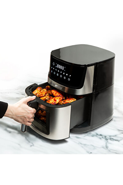 Alista Home Φριτέζα αέρος XXL 7.5L, 2000W, θέρμανση από πάνω και από κάτω, χω...