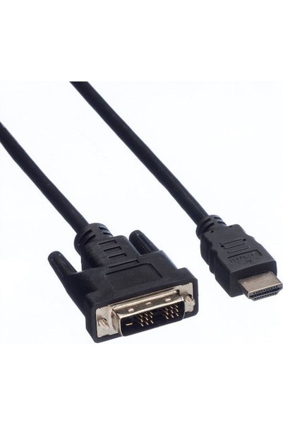 VALUE Καλώδιο DVI-D αρσενικό σε HDMI αρσενικό, 1μ, Μαύρο (11.99.5519)