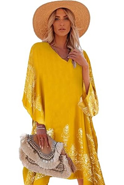 Moss Rose Women's Beach Cover up Swimsuit Kimono Cardigan with Bohemian Flora...