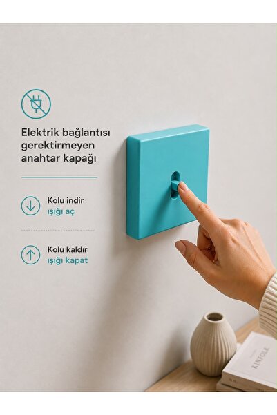 FOAMGREEN Dekoratif Tekli Işık Anahtarı Kapağı - Eğlenceli ve Pratik Lamba An...