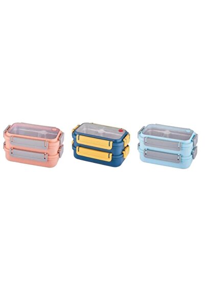 Vagon Life Lunch Box Stainless Steel 1200 ml (Mixed Color 1 Piece)
