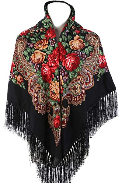 GENERAL Gudessly Women's Traditional Scarf Wrap Tassel Shawl With Fringes - R...
