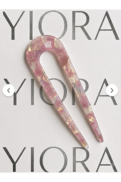 yiora Bone Luxury Acetate French Handmade U Model Bun Hairpin 13-14 cm