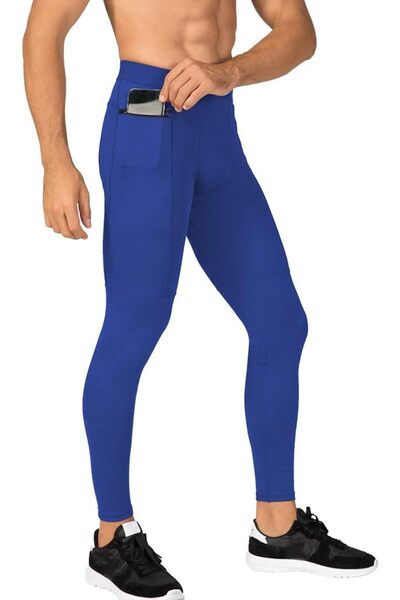 GENERAL One Leg Compression Tights for Basketball Athletic Workout Gym Leggin...