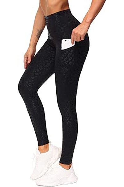 THE GYM PEOPLE womens Capri Leggings | Tummy Control, Deep Side Pockets, Squa...