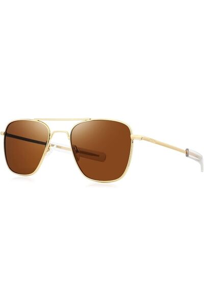 FEISEDY Women Men Sunglasses Polarized Military Pilot Frame with Bayonet Temp...