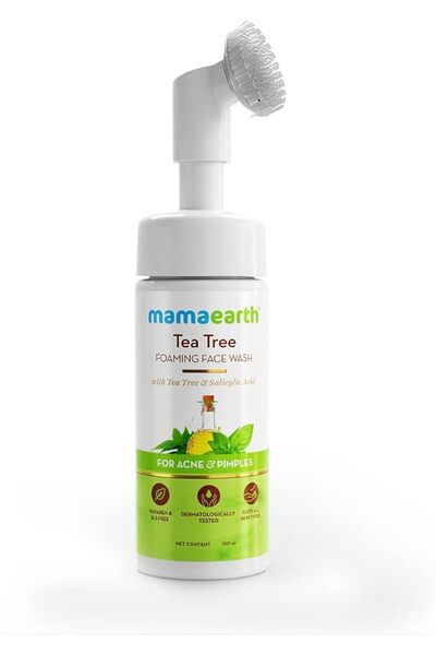 Mamaearth Tea Tree Foaming Face Wash with Salicylic Acid & Neem for Acne & Pi...