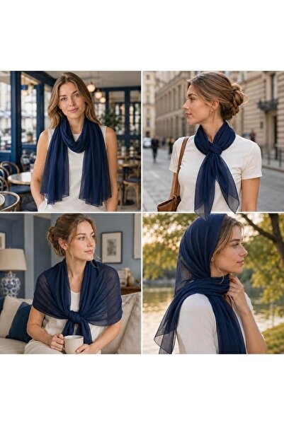 YOUR SMİLE for Women Lightweight Breathable Solid Color Soft Chiffon Long Fas...