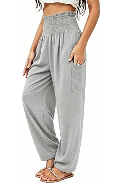 GENERAL QIANXIZHAN womens Boho Palazzo Slacks