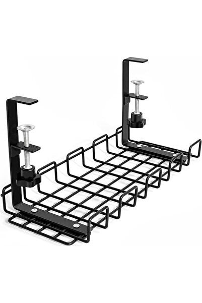 GENERAL Under Desk Cable Management Tray No Drill - Under Desk Cable Organize...