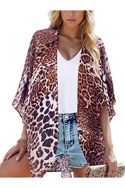 Moss Rose Women's Beach Kimono Coverup Sheer Chiffon Cover Ups, Casual Loose ...