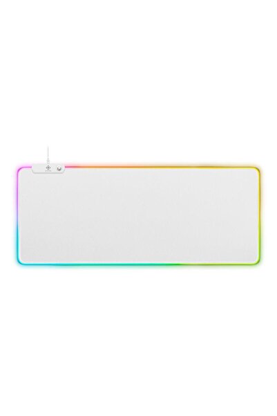 Deltaco Gaming Mouse Pad RGB 900 x 360 mm, Alb
