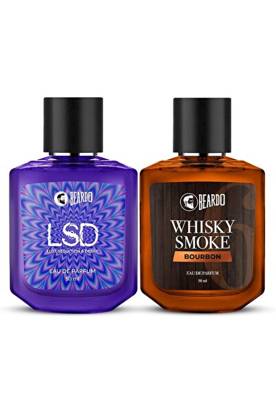 BEARDO عطر بوربون ويسكي سموك للرجال، 50 مل |   شرقية، خشبية، جلدية |   عطر رج...