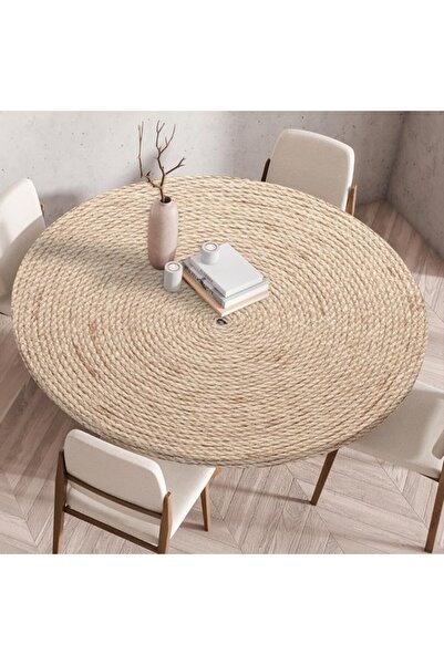 Generic Brand Round tablecloth with elasticated edges, foldable, 3D printed, ...