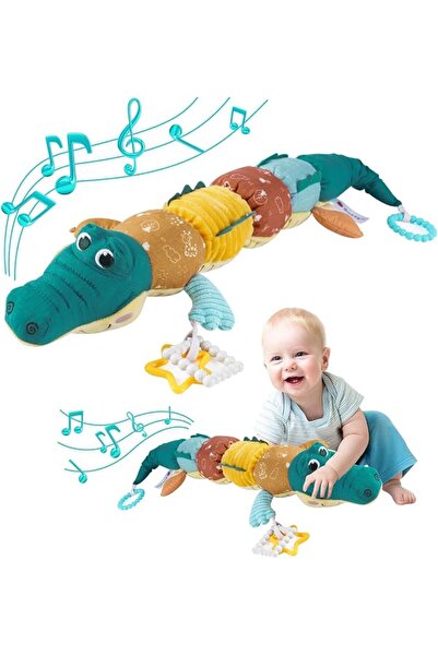 DMG TECH DMG Musical Crocodile Baby Toys, Activity Soft Toys with Multi-Senso...