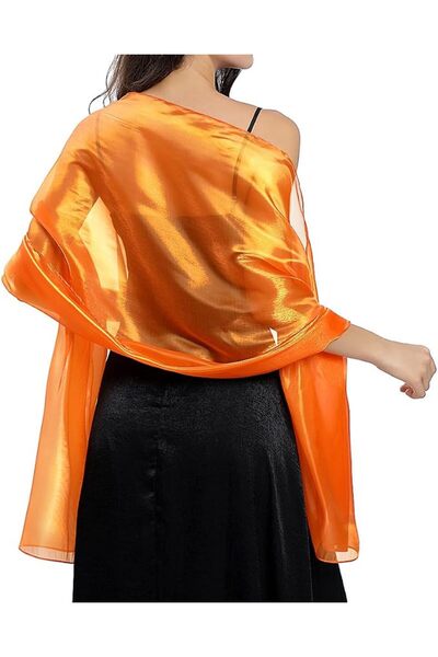 GENERAL Ladiery Silk Scarves and Wraps for Evening Dresses Women Sheer Soft B...